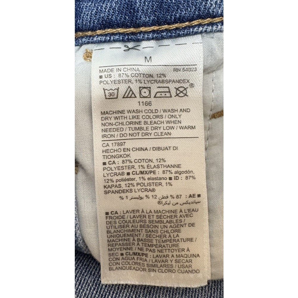 Old Navy Women’s Denim Overalls Shorts Medium Stretch Blue Jean Bib Cuffed - Picture 6 of 10